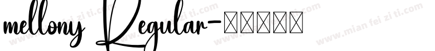 mellony Regular字体转换